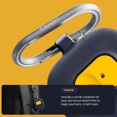 6. Spigen Nano Pop Case for AirPods Pro 3 - Navy Blue and Yellow