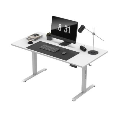 4. MA-Leader 7.6 White Electric Desk