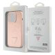 8. Guess Croco Triangle Metal Logo case for iPhone 15 Pro - pink