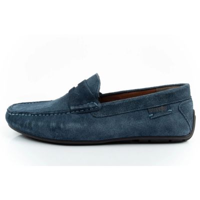 2. Wrangler men's shoes Maifield Suede moccasins, navy blue