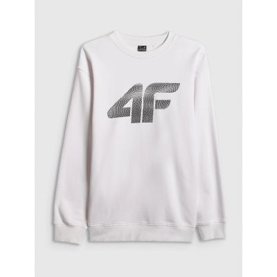 Men's sweatshirt without zipper and hood 4F 4FRAW25TSWSM2493-10S