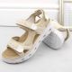 7. Comfortable Velcro sandals Rieker W RKR691 beige