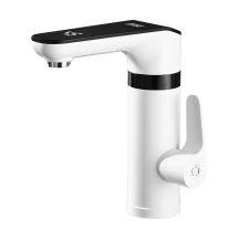Instantaneous water heater - white floor-standing tap