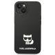 3. Karl Lagerfeld Silicone Choupette Body Case for iPhone 13 / 14 / 15 - Black