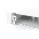8. FO patch panel without faceplate 19'' 1U, sliding, PG13.5 and PG16 gland, ties/holders, gray