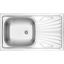 Single-bowl steel sink with drainer ZMU 0110 5907650845720