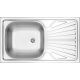 Single-bowl steel sink with drainer ZMU 0110 5907650845720