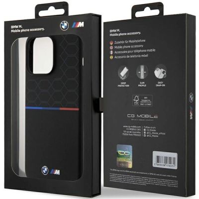 8. BMW M Silicone Pattern MagSafe case for iPhone 15 Pro Max - black