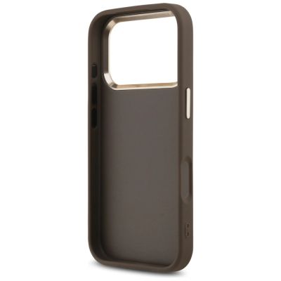 7. Guess 4G Big 4G Classic Logo Case for iPhone 17 Pro Max / 18 Pro Max - Brown and Gold