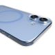 5. Puro Lite Mag TPU+PC Case Compatible with MagSafe for iPhone 17 - Transparent with Blue Ring
