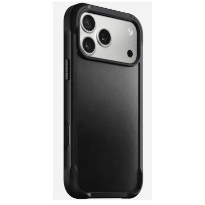 Nomad Rugged Leather Case for 17.5 cm (6.9") Mobile Phone Black
