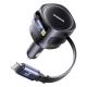3. Baseus Enjoyment Max 90W Car Charger 2x USB-C + USB-C and Lightning Cable - Black