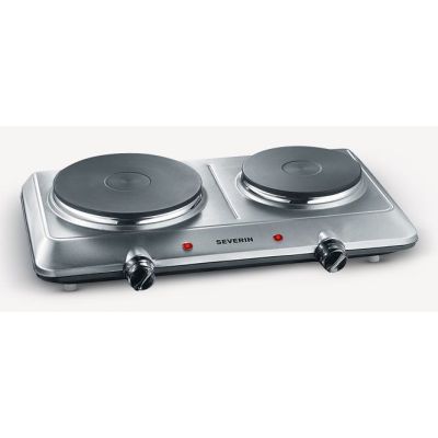 2. SEVERIN DK 1014 cooktop Stainless steel Countertop 45.5 cm Sealed hob 2 zone(s)