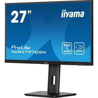 6. IIYAMA monitor 68.5cm (27") XUB2797QSN-B2 16:9 HDMI+DP+USB-C