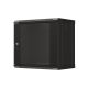 16. LANBERG WALL-MOUNTED RACK CABINET 19" 9U 540X350 BLACK GLASS DOOR (FLAT PACK)