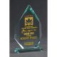 4. Engraved glass trophy with case + paint filling