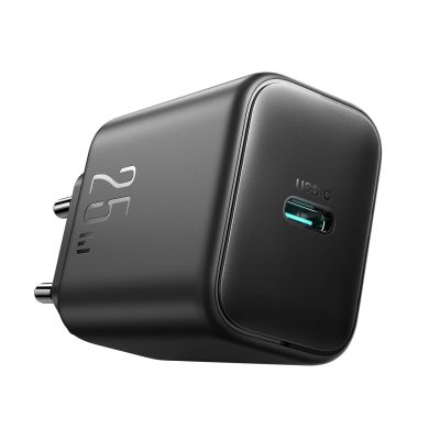2. Joyroom JR-TCF23 network charger USB-C 25W SFC / PPS / PD - black + USB-C / USB-C cable 1m