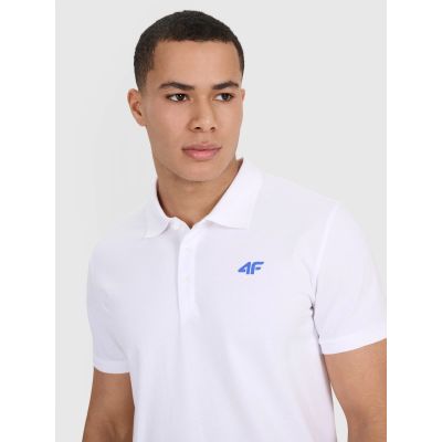 3. Men's polo shirt 4F 4FWSS25TPTSM704-10S