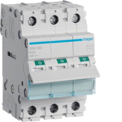 Hager SBN390 circuit breaker 3 3 module(s)