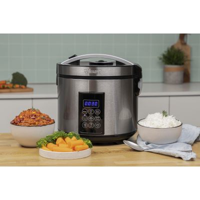 14. Tristar RK-6138 Digital Rice Cooker and Steamer 900 W 2.2 L Number of Programs 7 Gray