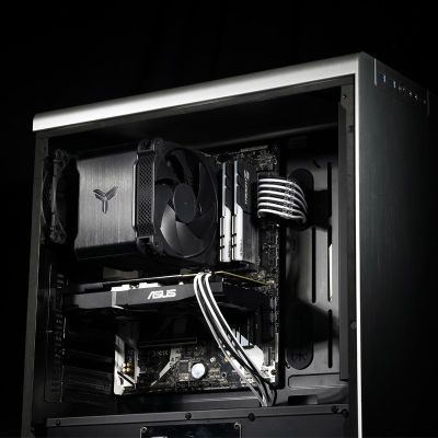 8. Jonsbo HX6250 Processor Radiator 14 cm Black 1 pc.