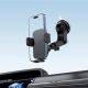 6. Acefast D53 Car Mount with Wireless Charger for Dashboard with Automatic Clamp - Black