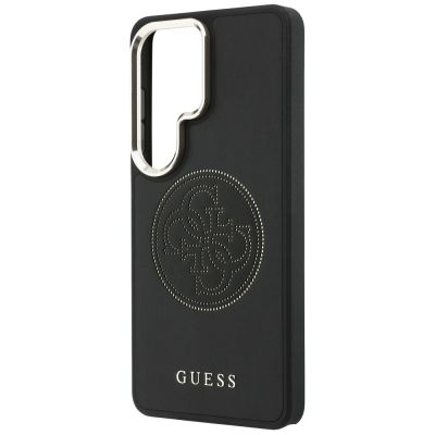 6. Guess Perforated Logo MagSafe Case for Samsung Galaxy S26 Ultra – Black