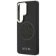 6. Guess Perforated Logo MagSafe Case for Samsung Galaxy S26 Ultra – Black