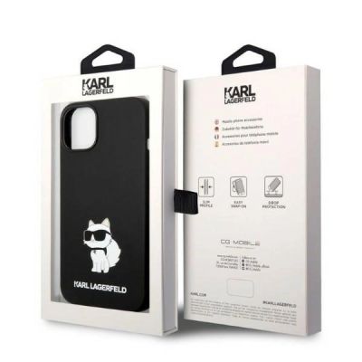 8. Karl Lagerfeld Silicone Choupette case for iPhone 14 Plus - black
