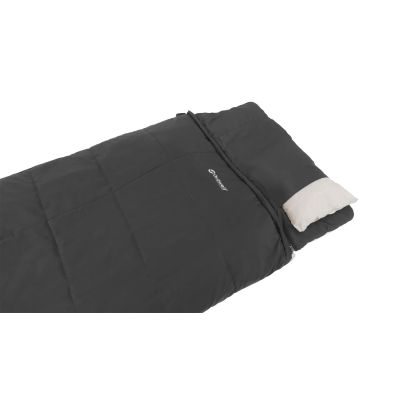 3. Outwell Contour Prime Adult Rectangular Polyester Sleeping Bag Dark Grey