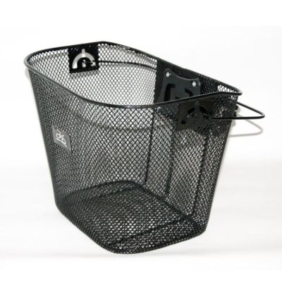 Bicycle basket - mesh front Click black