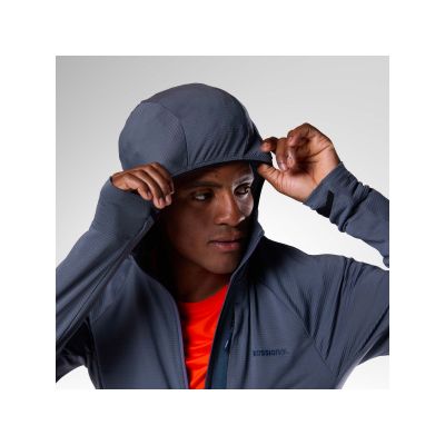 7. Men's ROSSIGNOL M Textured Hoodie Mid Layer Gray