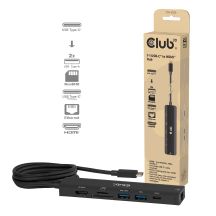 CLUB3D CSV-2555 Wired Docking Station, Black