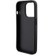 6. Guess Grip Stand 4G Saffiano Strass case for iPhone 15 Pro Max - black