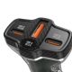 6. Dudao R78 78W Car Charger USB-C PD / 2xUSB-A QC - Black