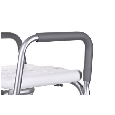 7. Shower chair with backrest and armrests