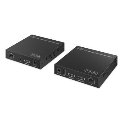 7. HDMI 4K/60Hz Fiber Optic Extender with KVM USB 1.1 over IP 1G, up to 40km/300m, max. 253 receivers, HDMI Loop-Out, Audio - Set