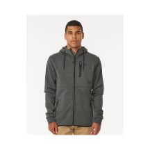 RIP CURL Anti Series Departed Zip Thru Sweatshirt Brown