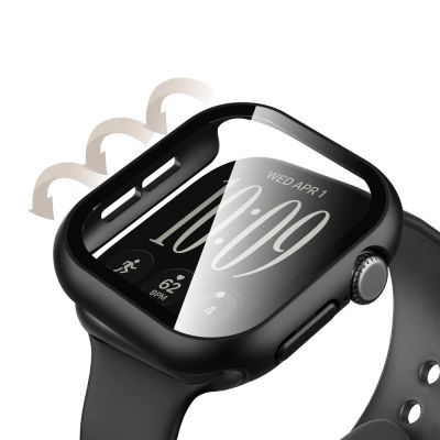 4. Tech-Protect Defense Black & Clear 2-Pack Cases for Apple Watch 42 mm