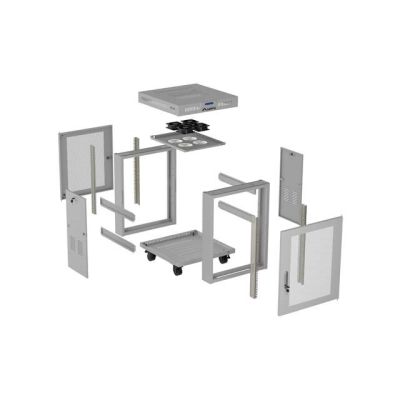 26. LANBERG FLOOR CABINET 19" 15U 600X600 LCD GRAY