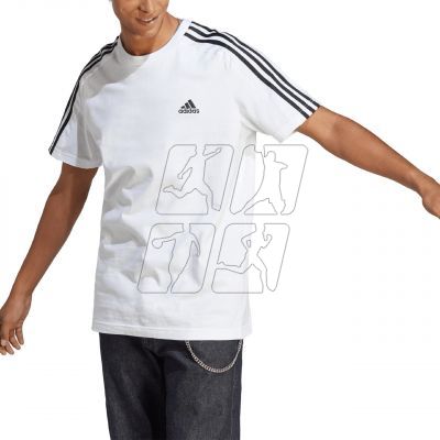 5. adidas Essentials Single Jersey 3-Stripes Tee M IC9336