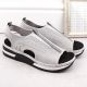 21. Rieker W RKR686 metallic comfortable slip-on sandals 