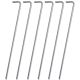 TENT PEGS 23 CM SET OF 6 METAL CAMP ACTIVE