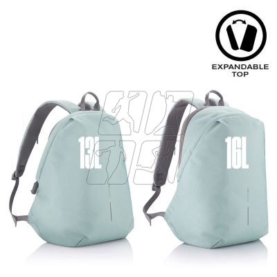 6. XD DESIGN ANTI-THEFT BACKPACK BOBBY SOFT GREEN P/N: P705.797