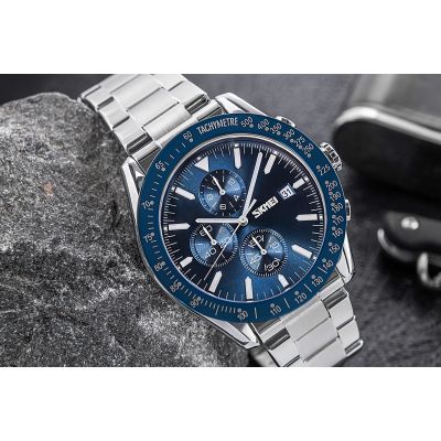 4. Men's Watch Skmei 9253SIBU + BOX