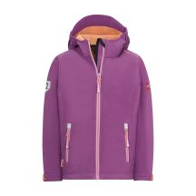 Kurtka softshellowa dziecięca Trollkids Girls Trollfjord Jacket z kapturem dla dziewczynki różowa (175-242)