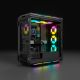 5. Corsair | Smart Tempered Glass Case | iCUE 5000T RGB | Side Glass | Black | Mid-Tower | Power Supply Included | ATX Format