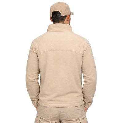 2. Men’s Fleece Jacket Geographical Norway TEQUATEUR BEIGE DB MEN 233 (WZ6694H/GN-BEIGE)