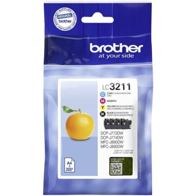 3. Brother LC3211VALDR ink cartridge 4 pcs. Original Black, Cyan, Magenta, Yellow