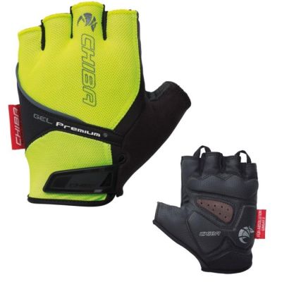 CHIBA Gel Premium M neon yellow gloves